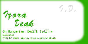 izora deak business card